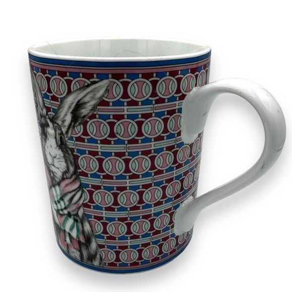 Williams Sonoma Cozy Bunny Easter Coffee Tea Mug, Plaid Bunny w/Scarf, 15 oz - Picture 2 of 7